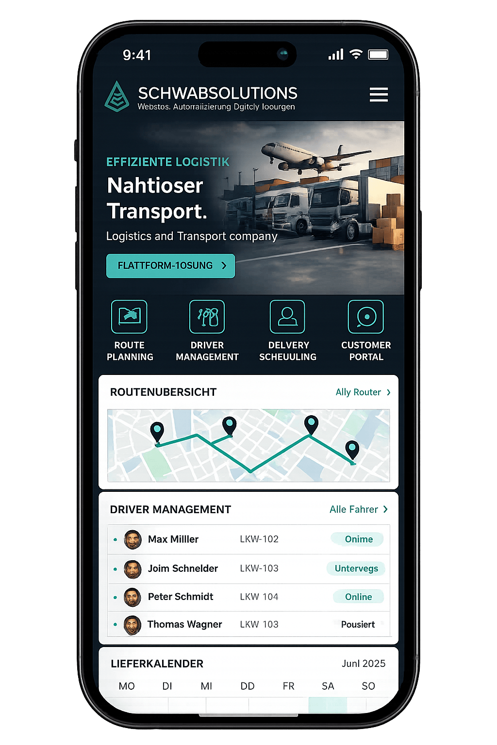 Mobile Website Vorschau